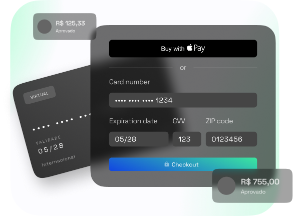 Interface financeira Bass Pago